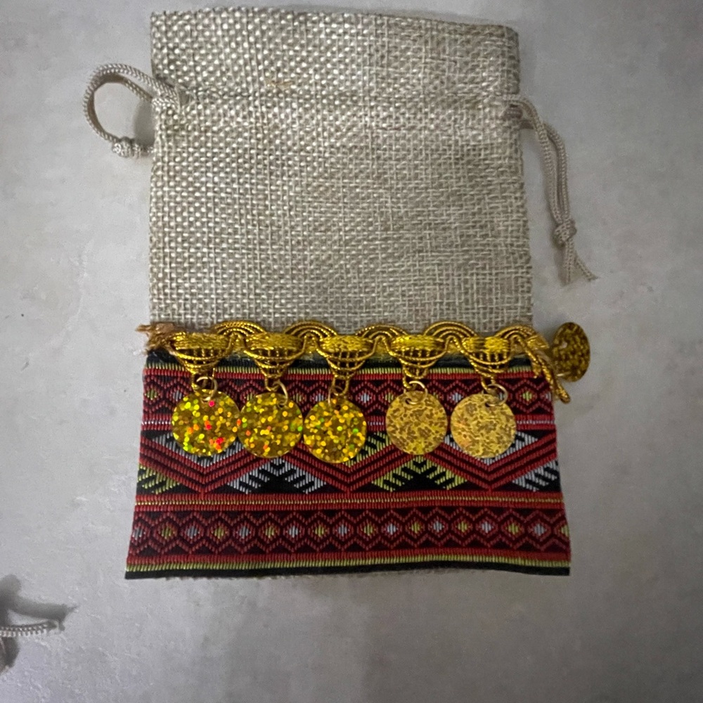 20 Decorated Drawstring bags favors gifts + decoeated tray